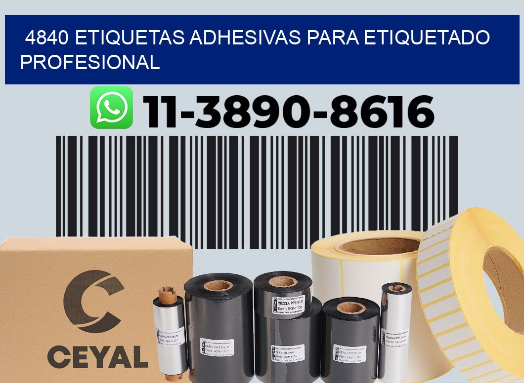 4840 Etiquetas adhesivas para etiquetado profesional