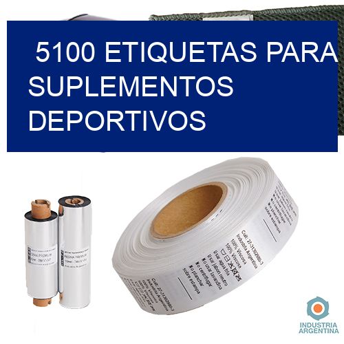 5100 Etiquetas para suplementos deportivos