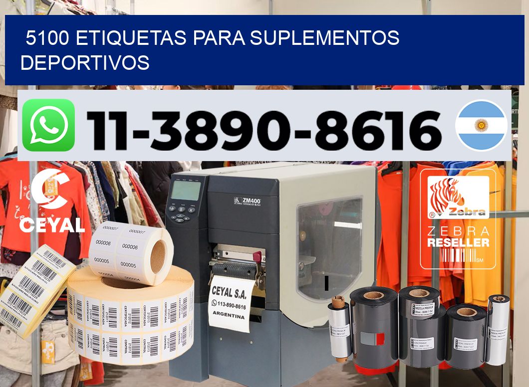 5100 Etiquetas para suplementos deportivos