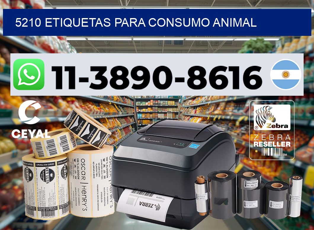 5210 Etiquetas para consumo animal