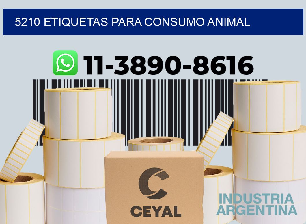 5210 Etiquetas para consumo animal