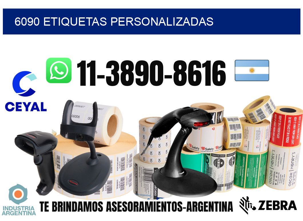 6090 etiquetas personalizadas