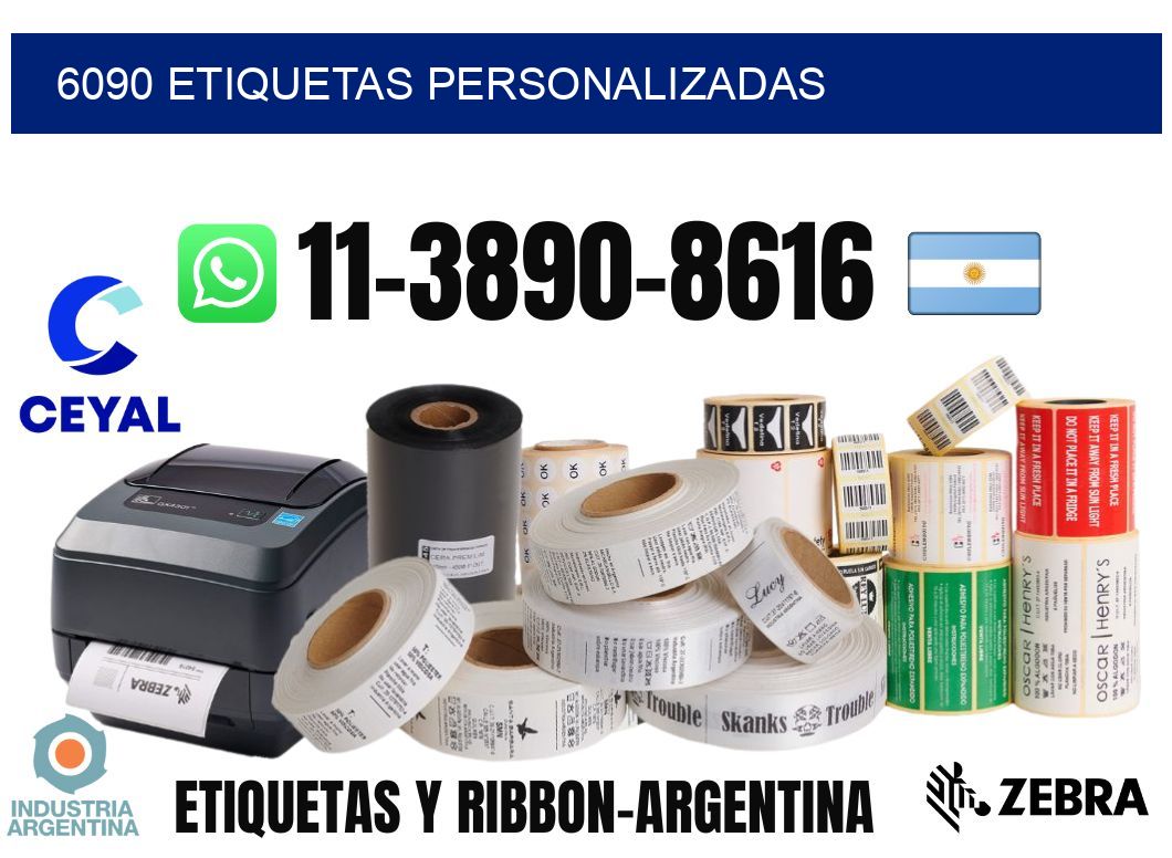 6090 etiquetas personalizadas