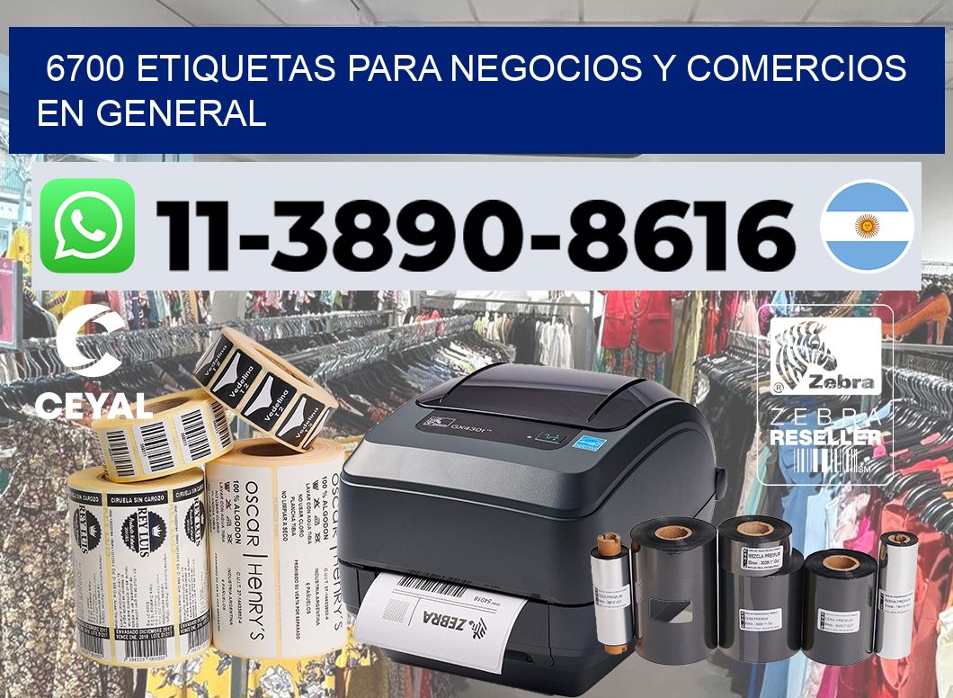 6700 Etiquetas para negocios y comercios en general