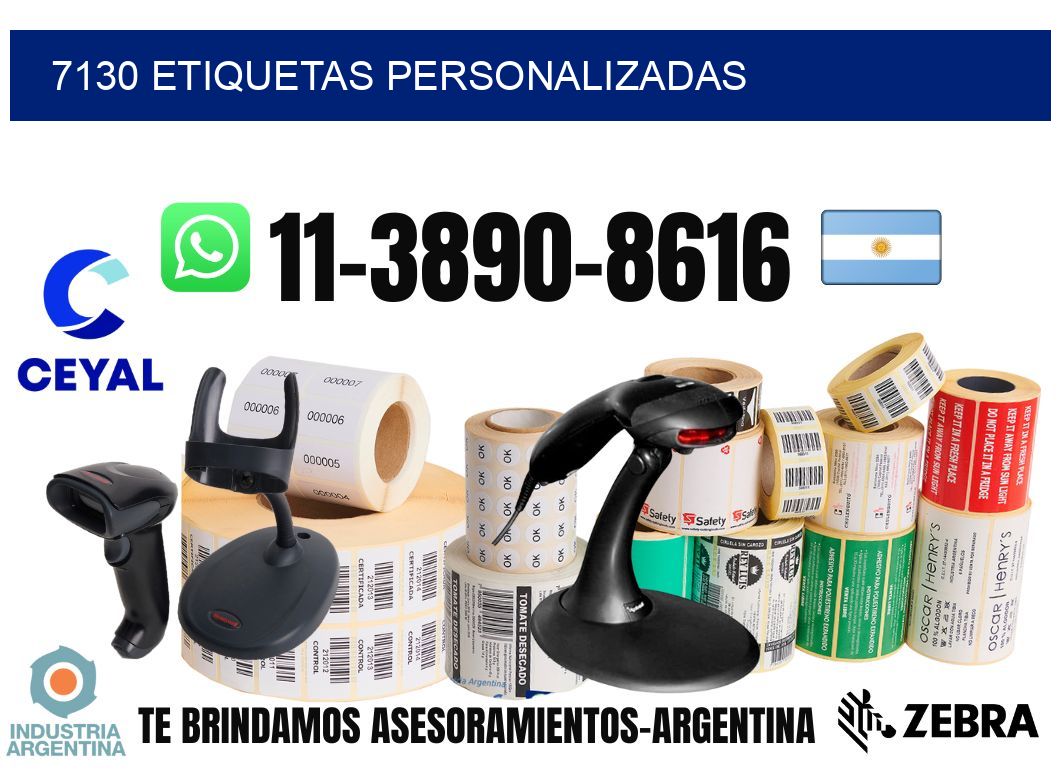 7130 etiquetas personalizadas