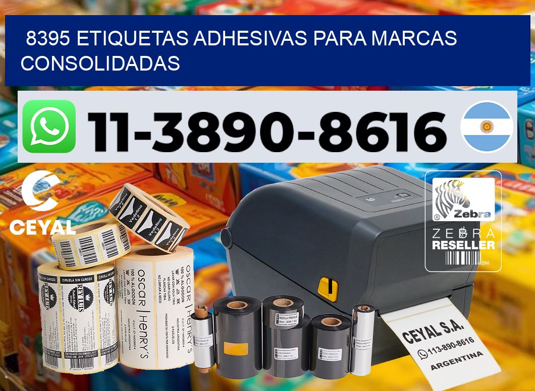 8395 Etiquetas adhesivas para marcas consolidadas