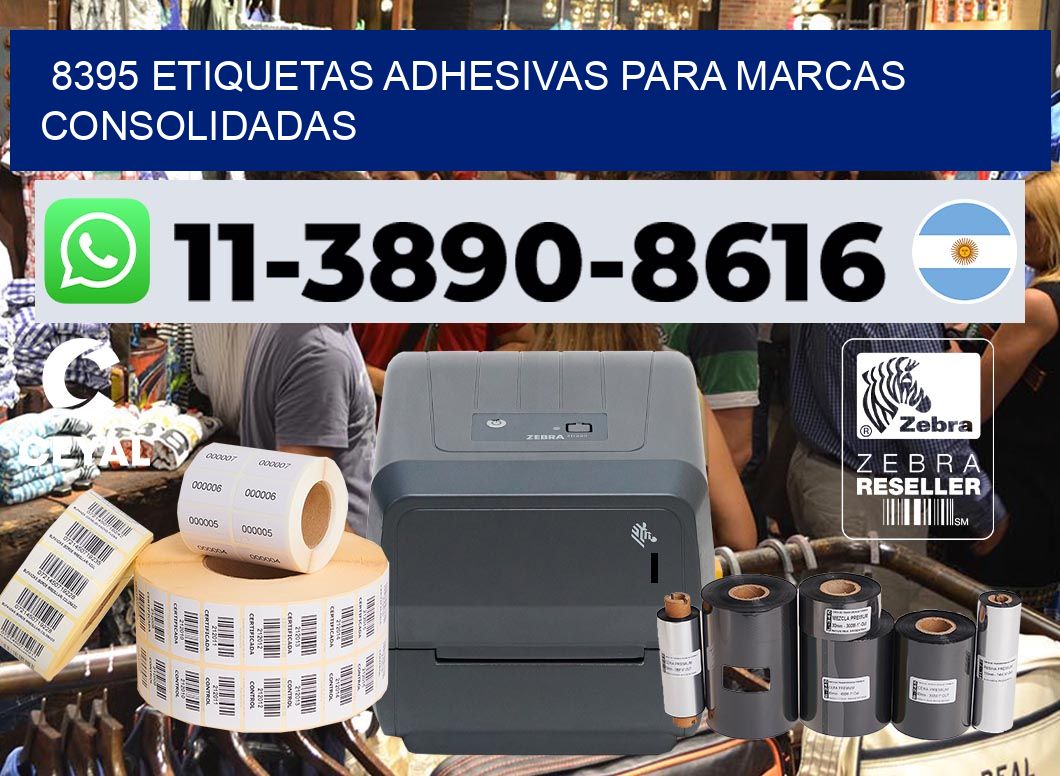 8395 Etiquetas adhesivas para marcas consolidadas