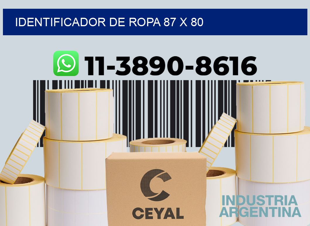 Identificador de ropa 87 x 80