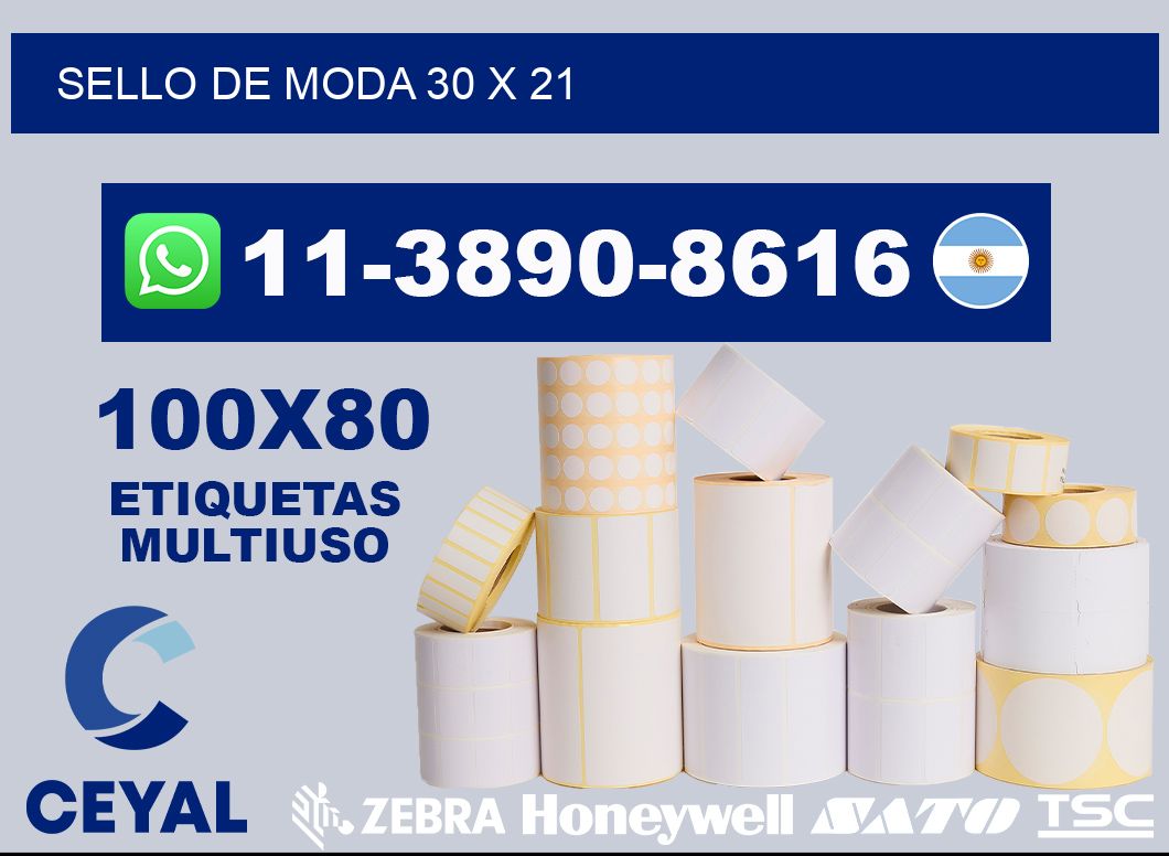 Sello de moda 30 x 21