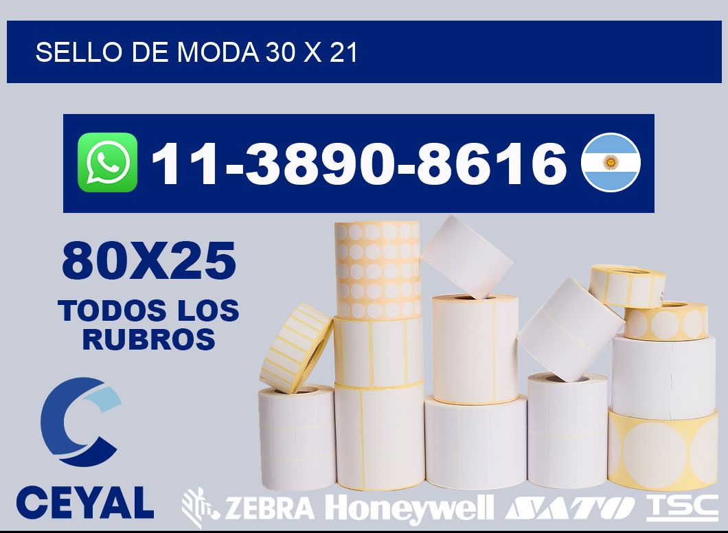 Sello de moda 30 x 21