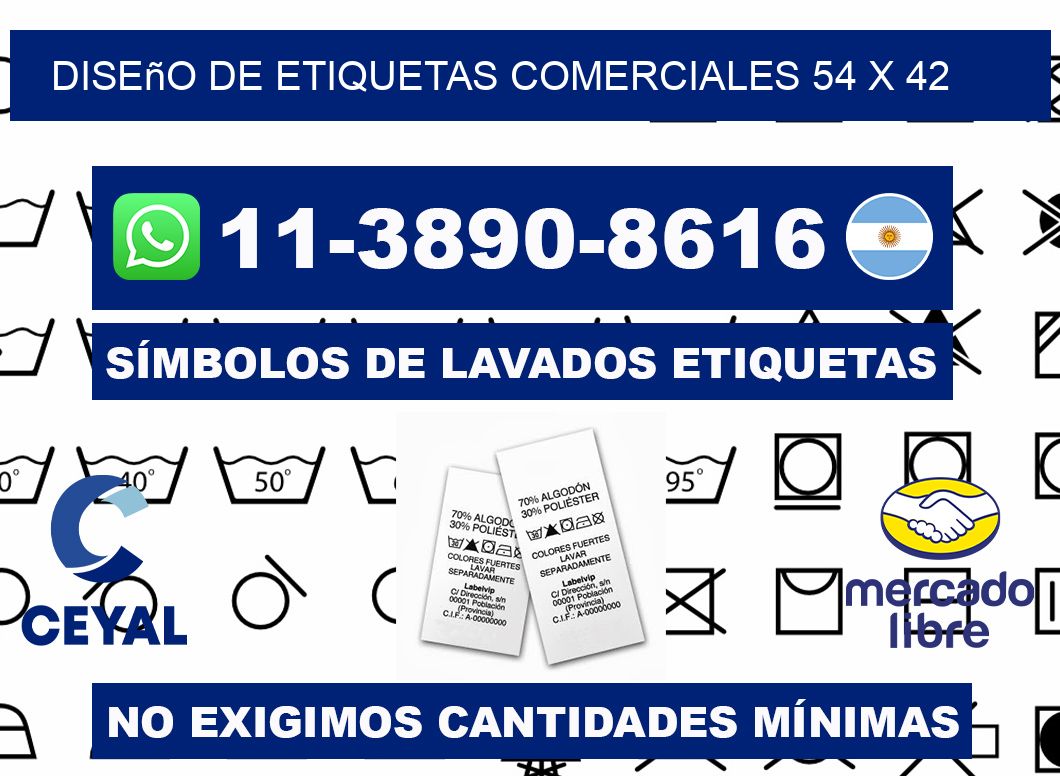 diseño de etiquetas comerciales 54 x 42