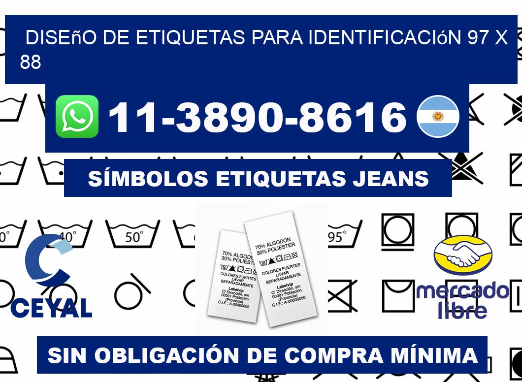 diseño de etiquetas para identificación 97 x 88