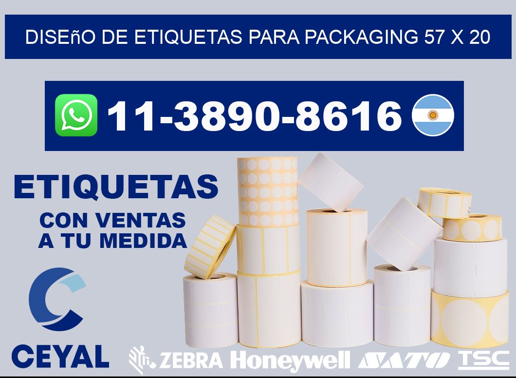 diseño de etiquetas para packaging 57 x 20