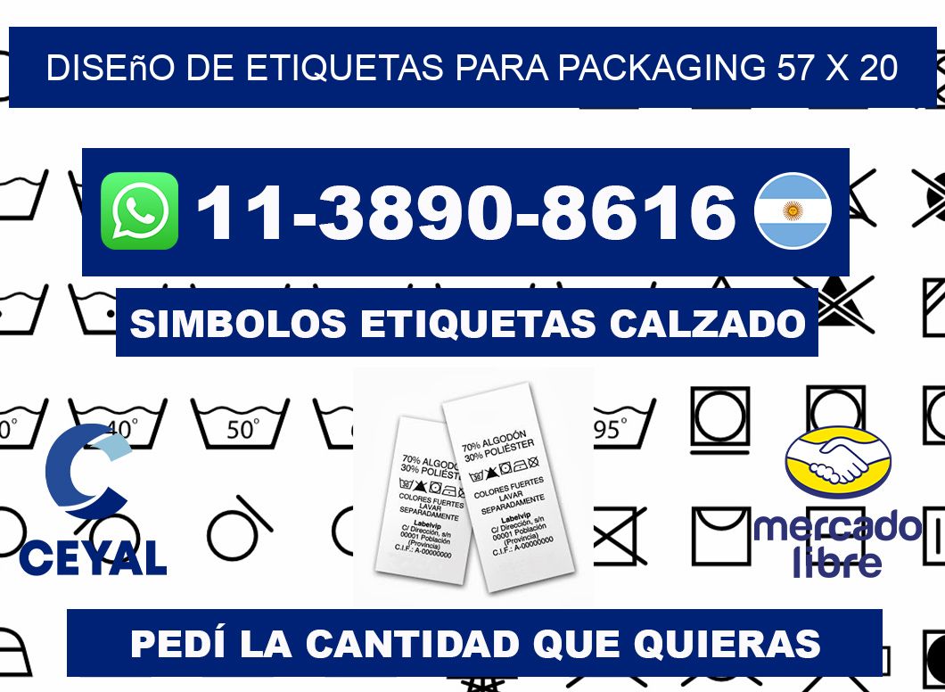 diseño de etiquetas para packaging 57 x 20