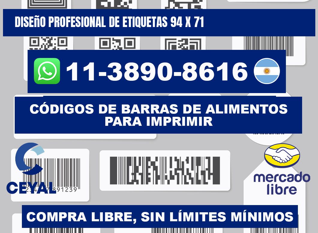 diseño profesional de etiquetas 94 x 71
