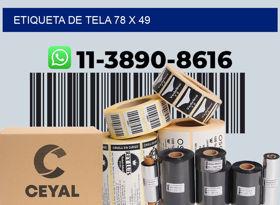 etiqueta de tela 78 x 49