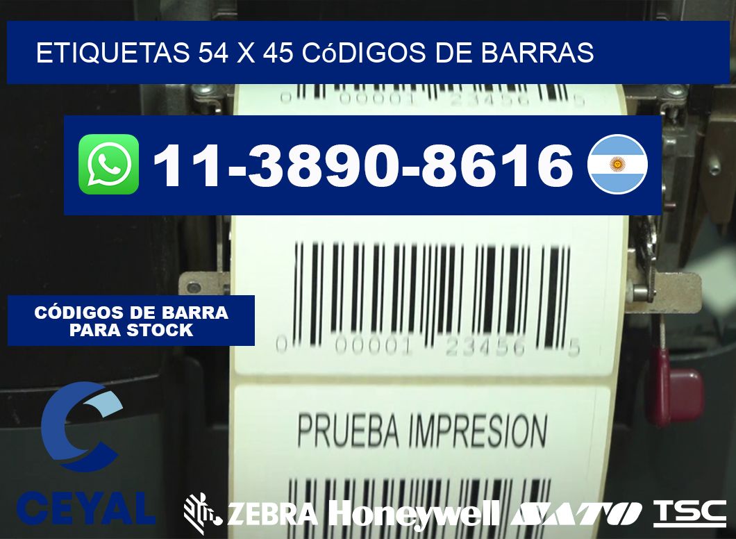 etiquetas 54 x 45 códigos de barras