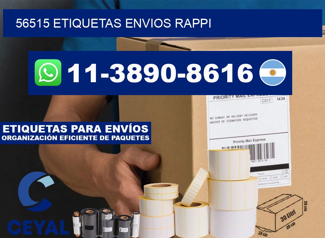 56515 etiquetas envios rappi