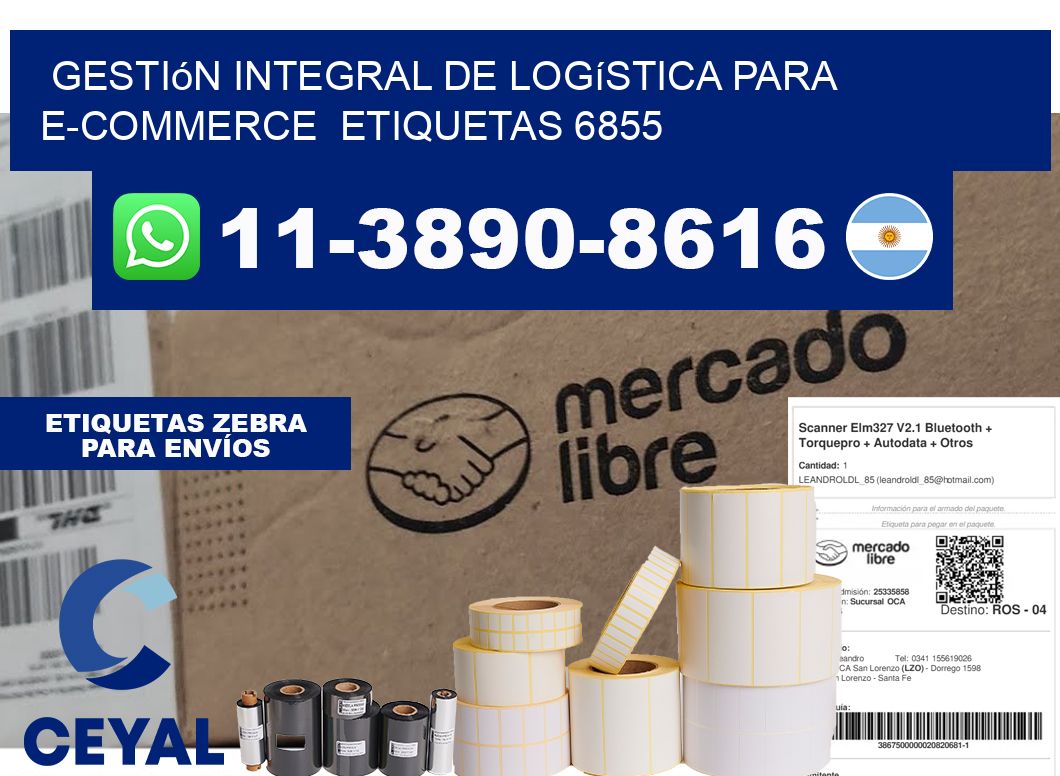 Gestión integral de logística para e-commerce  etiquetas 6855