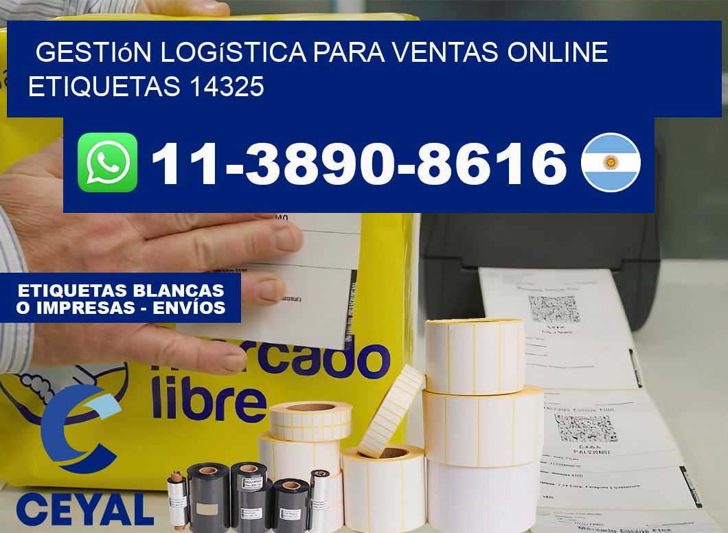 Gestión logística para ventas online  etiquetas 14325