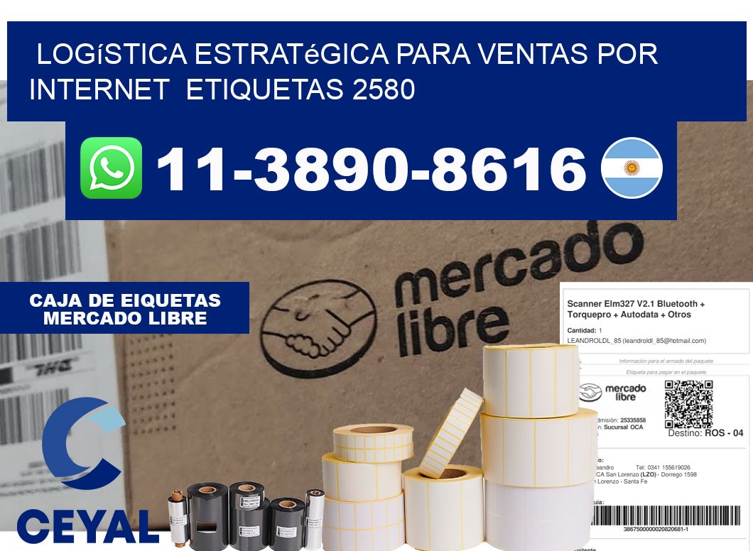 Logística estratégica para ventas por internet  etiquetas 2580
