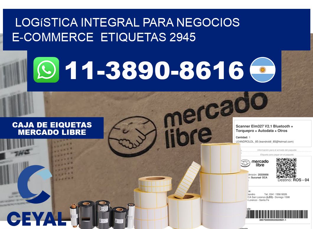 Logística integral para negocios e-commerce  etiquetas 2945