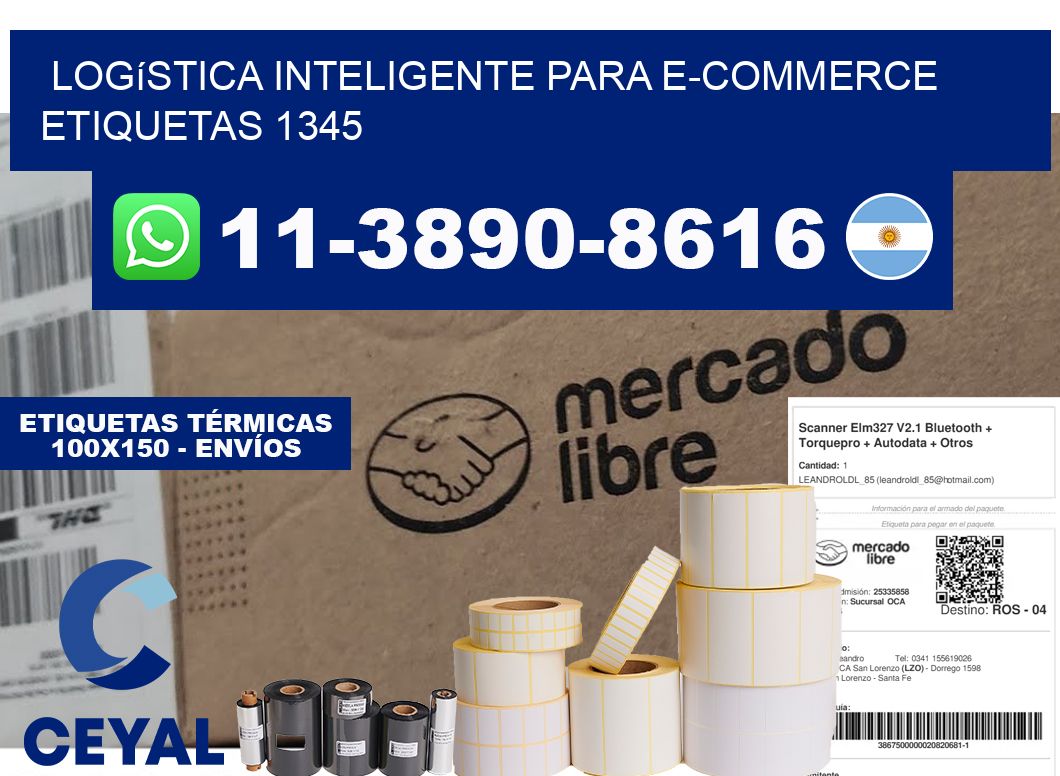 Logística inteligente para e-commerce etiquetas 1345