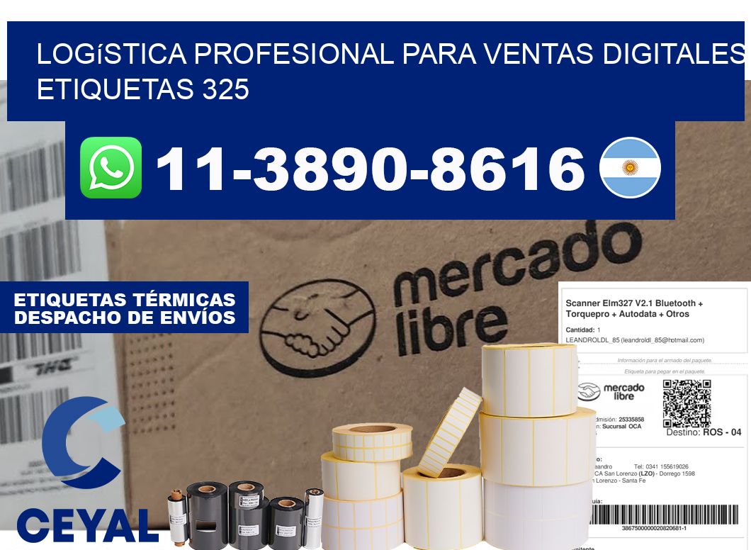 Logística profesional para ventas digitales  etiquetas 325