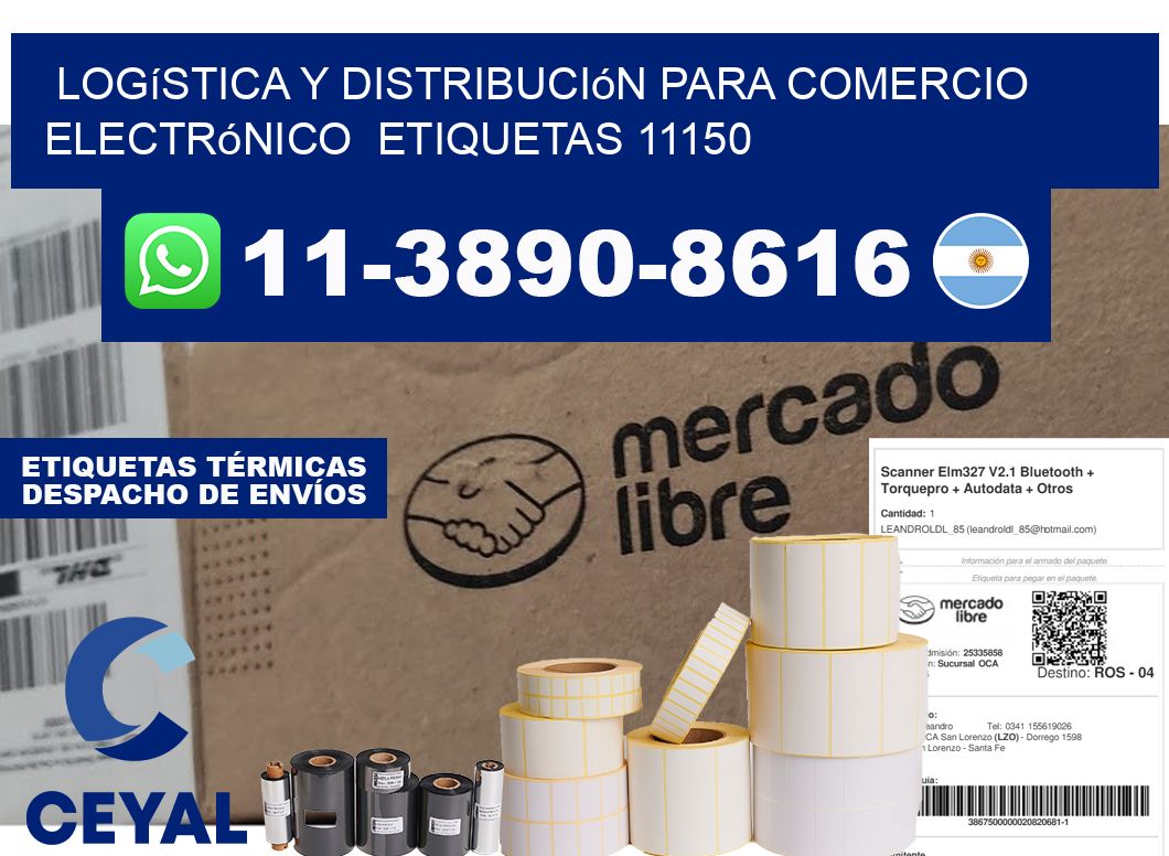 Logística y distribución para comercio electrónico etiquetas 11150