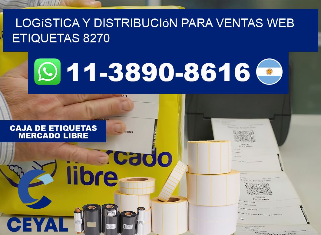 Logística y distribución para ventas web  etiquetas 8270