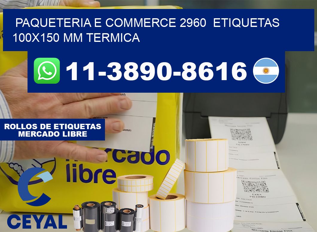 Paqueteria e commerce 2960  etiquetas 100×150 mm termica