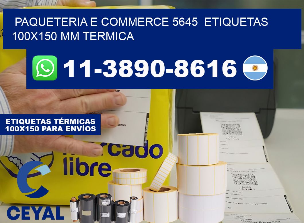 Paqueteria e commerce 5645  etiquetas 100×150 mm termica