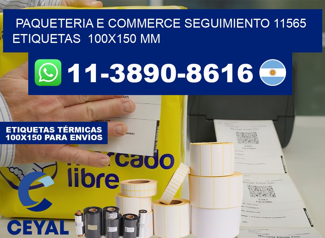 Paqueteria e commerce seguimiento 11565   etiquetas  100×150 mm