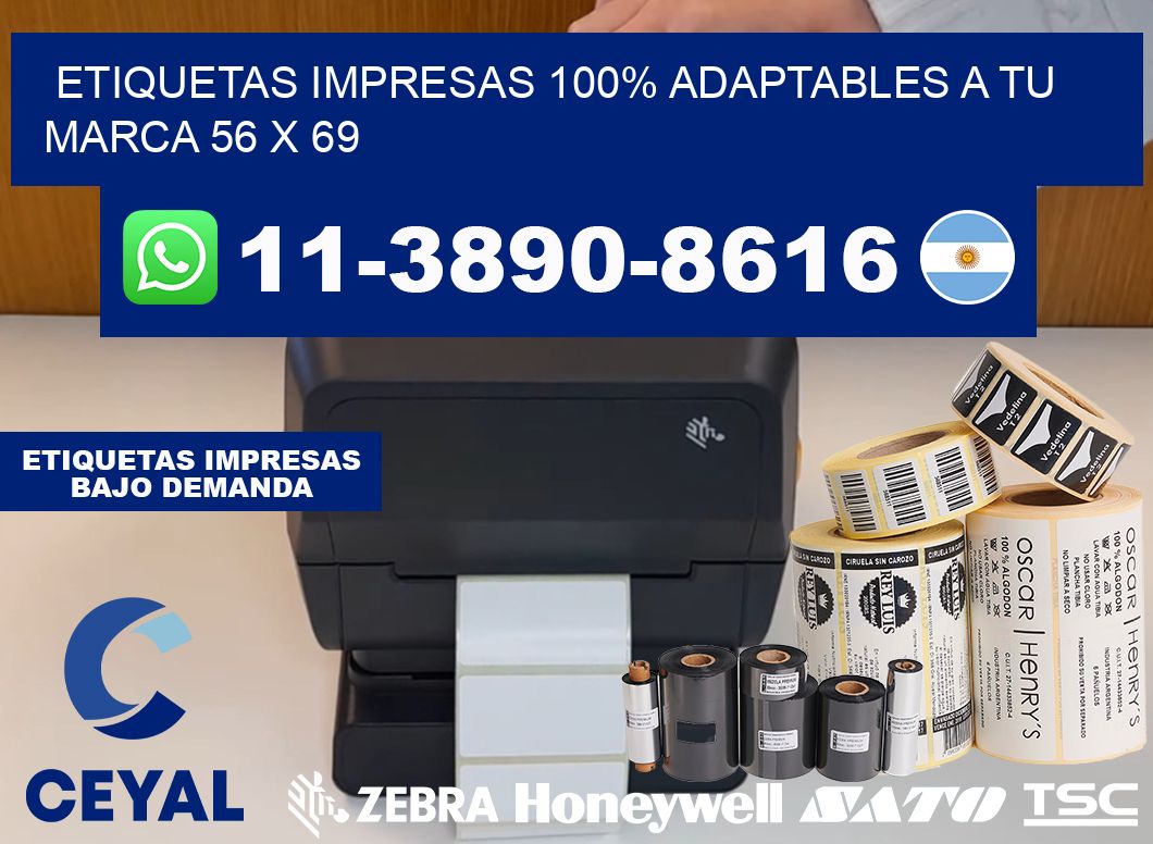 etiquetas impresas 100% adaptables a tu marca 56 x 69