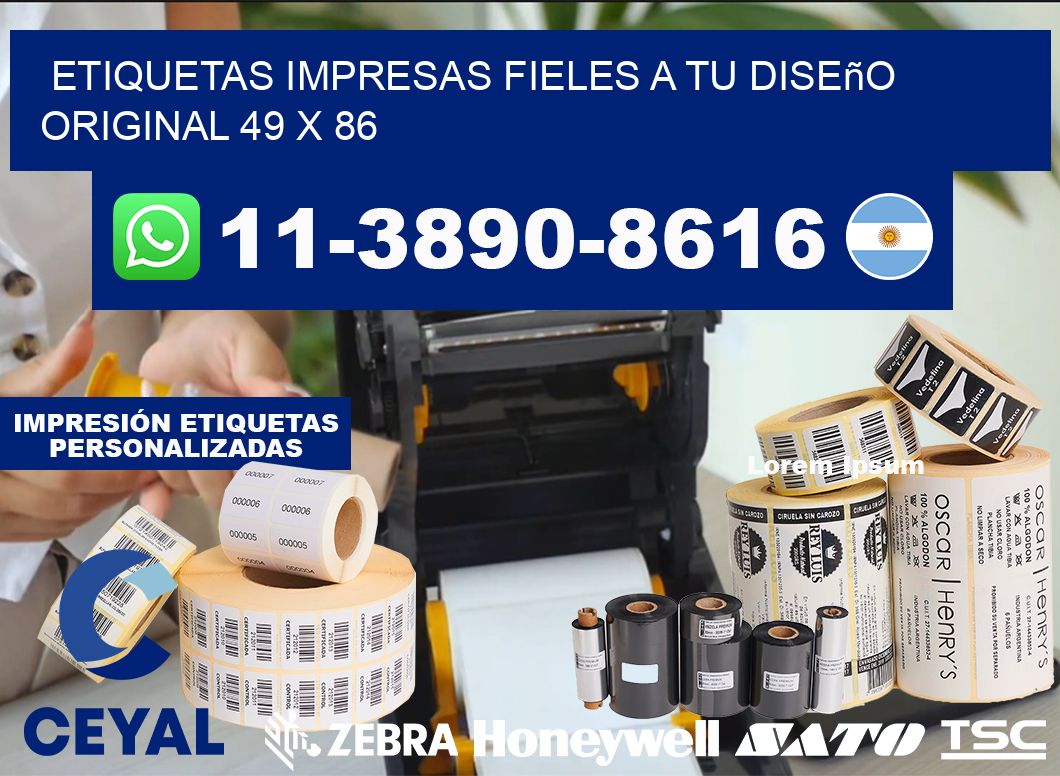 etiquetas impresas fieles a tu diseño original 49 x 86