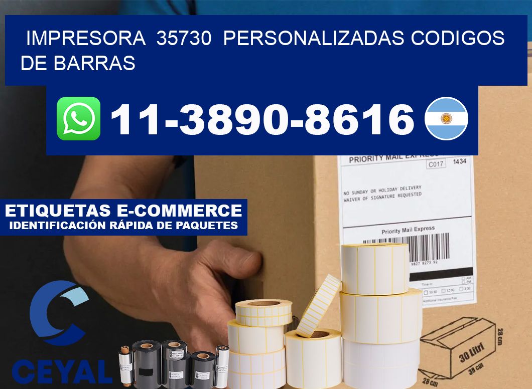 impresora  35730  personalizadas codigos de barras