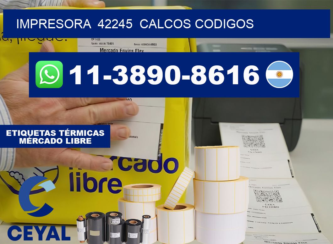 impresora 42245 calcos codigos