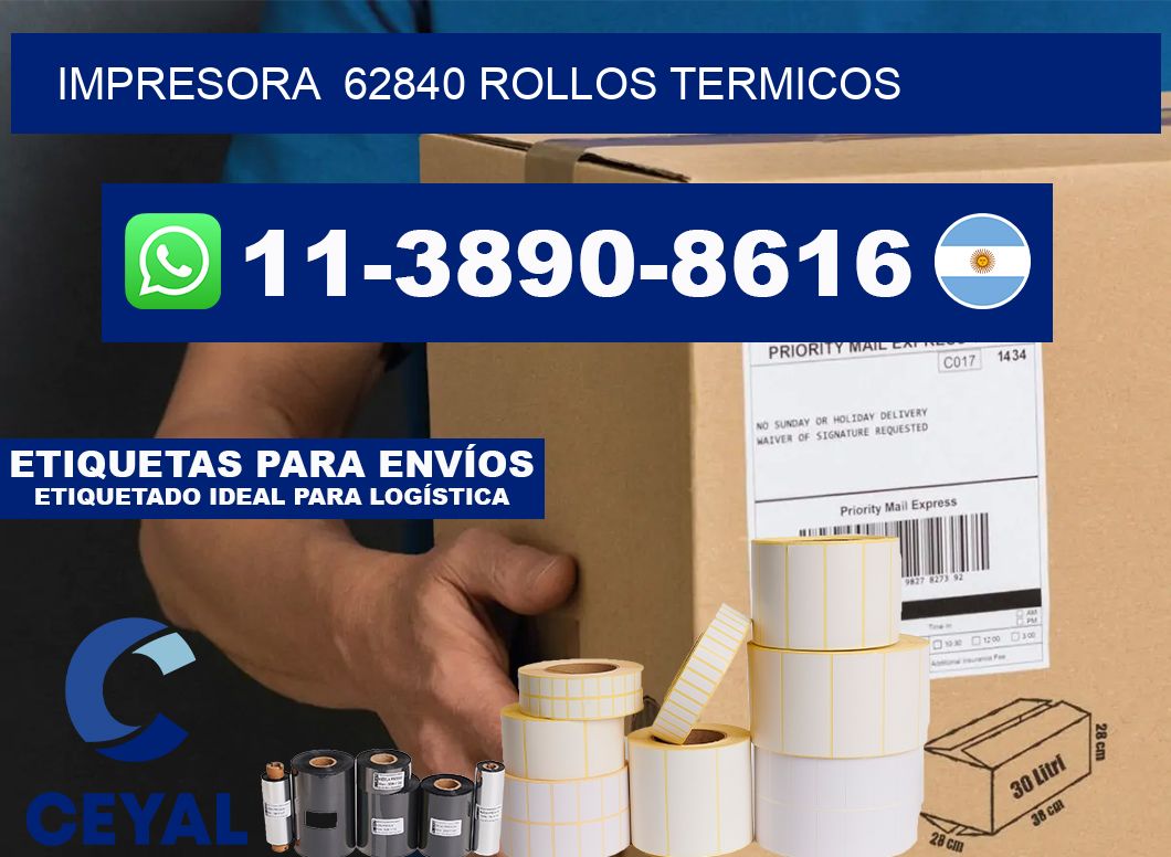 impresora 62840 rollos termicos