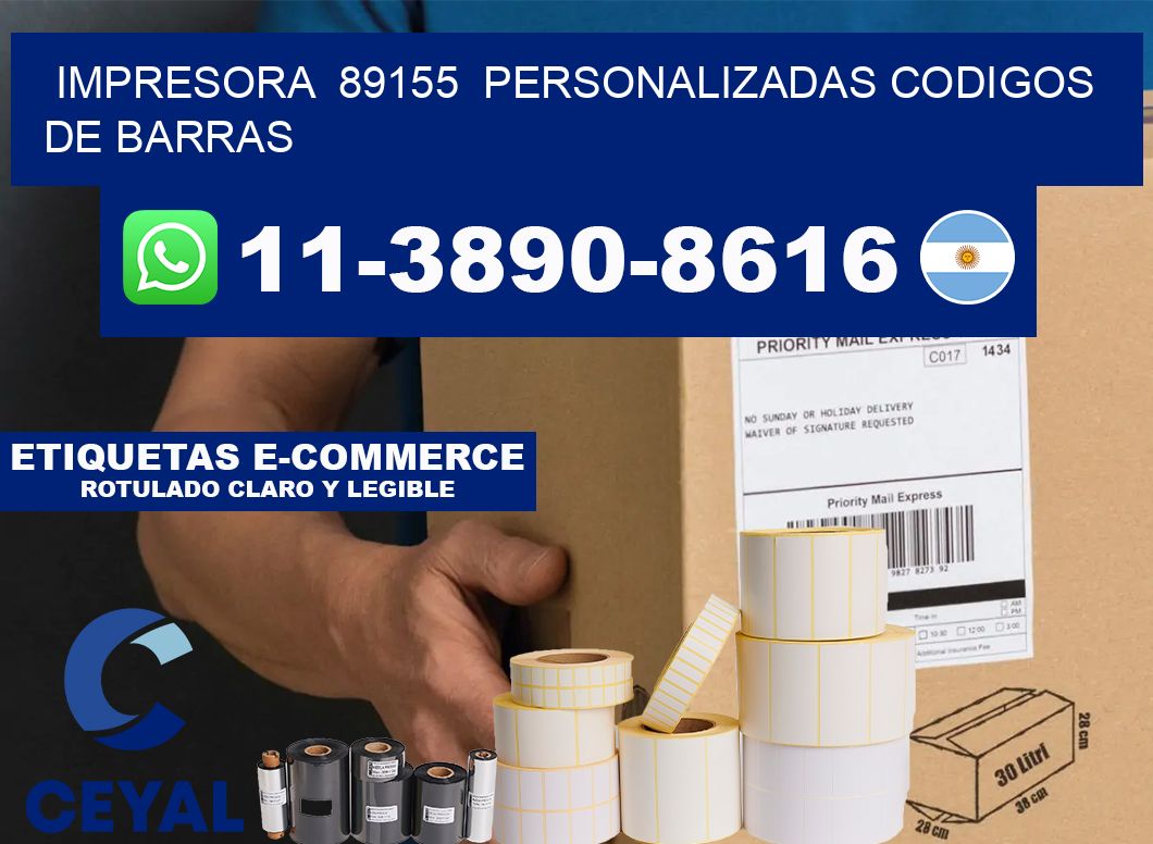 impresora 89155 personalizadas codigos de barras