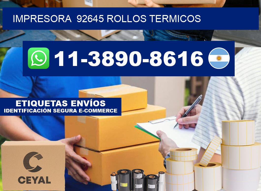 impresora  92645 rollos termicos