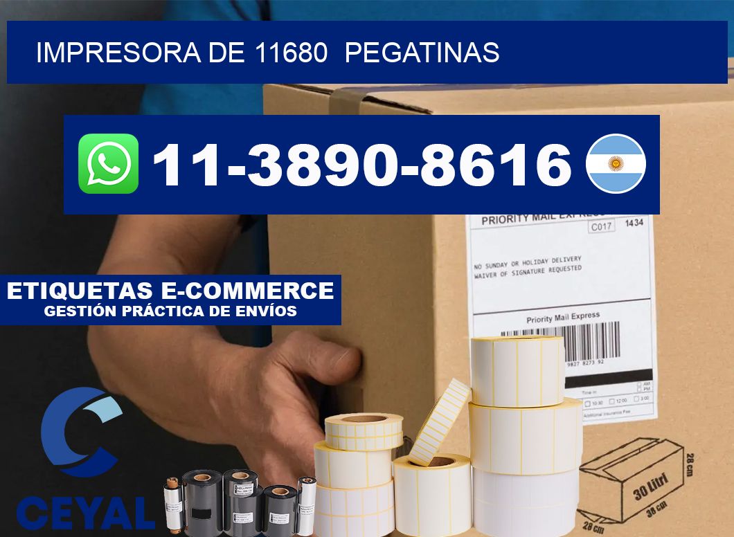 impresora de 11680  pegatinas