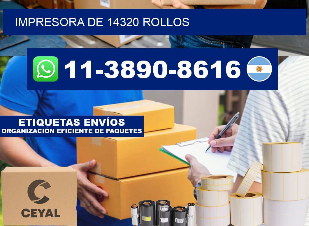 impresora de 14320 rollos