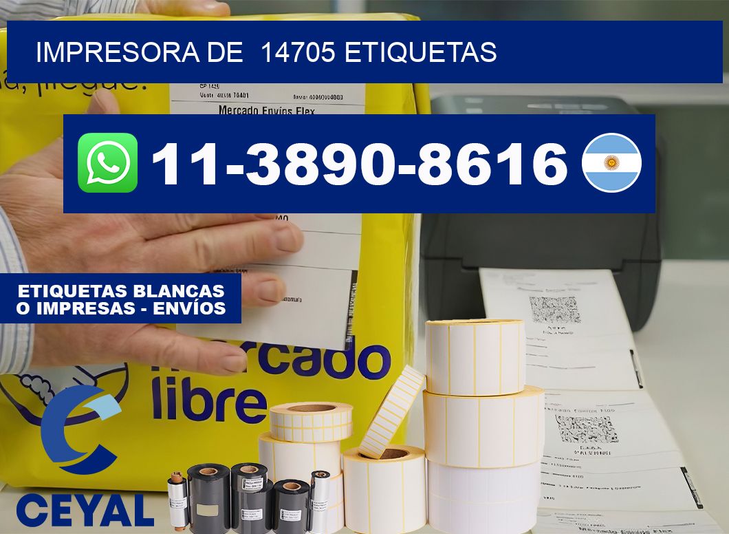 impresora de  14705 etiquetas