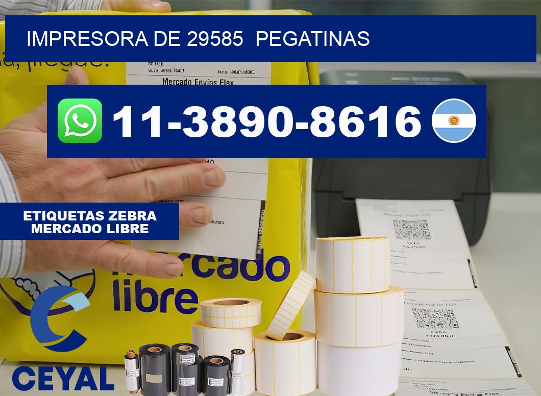 impresora de 29585 pegatinas