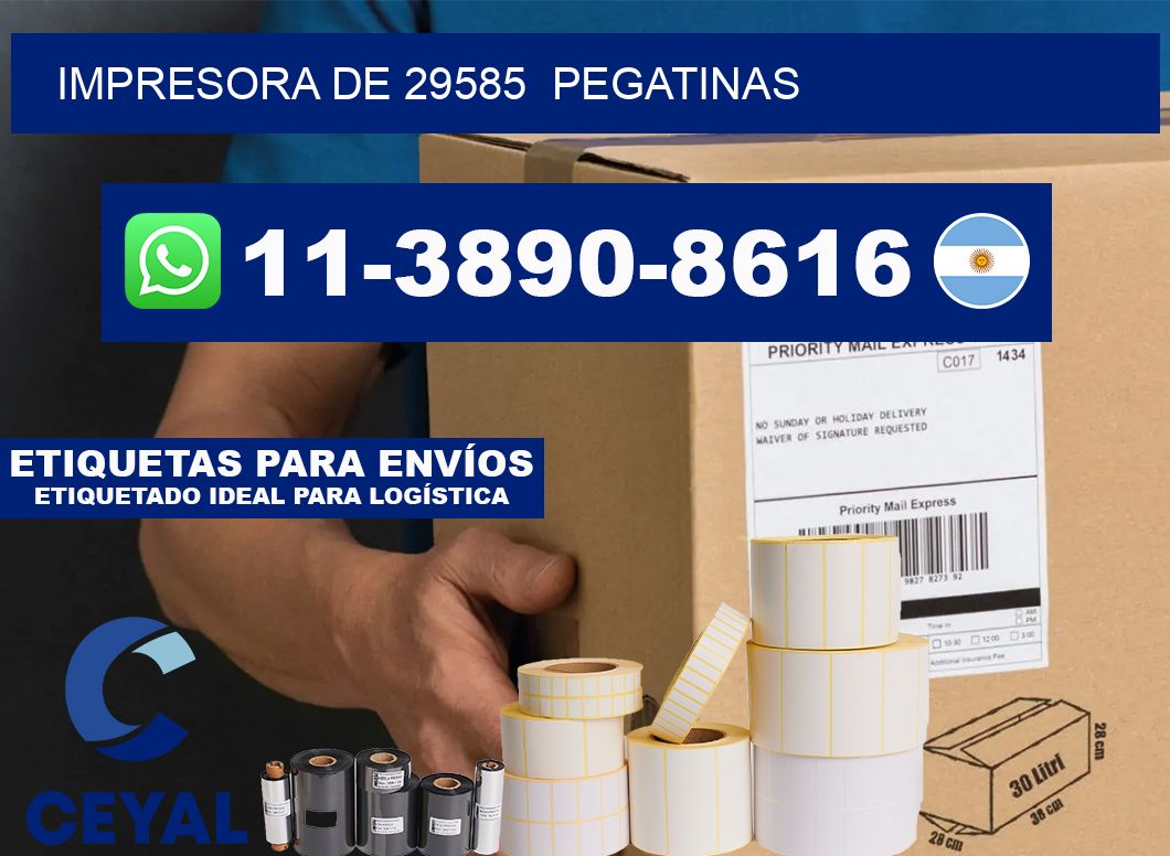 impresora de 29585 pegatinas