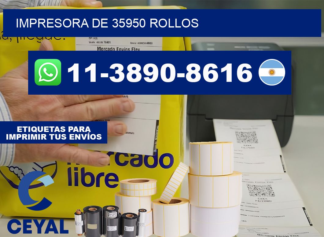impresora de 35950 rollos