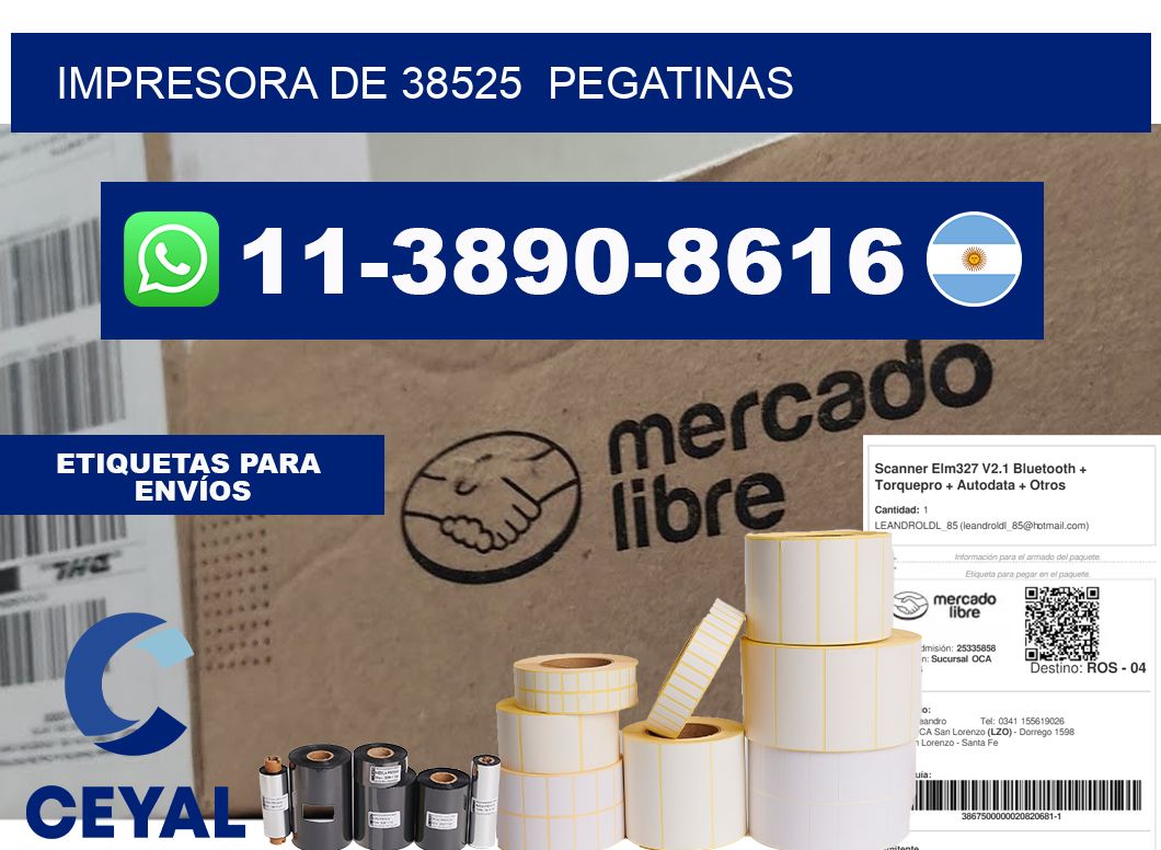 impresora de 38525 pegatinas