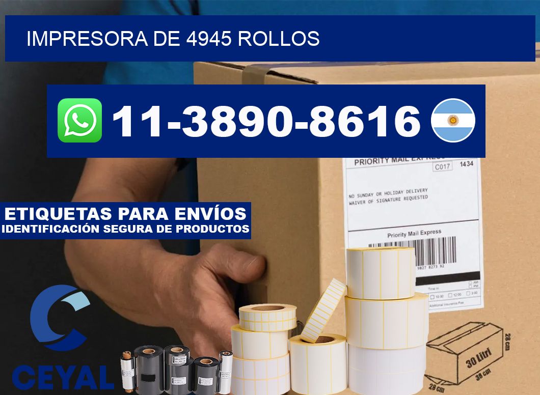 impresora de 4945 rollos