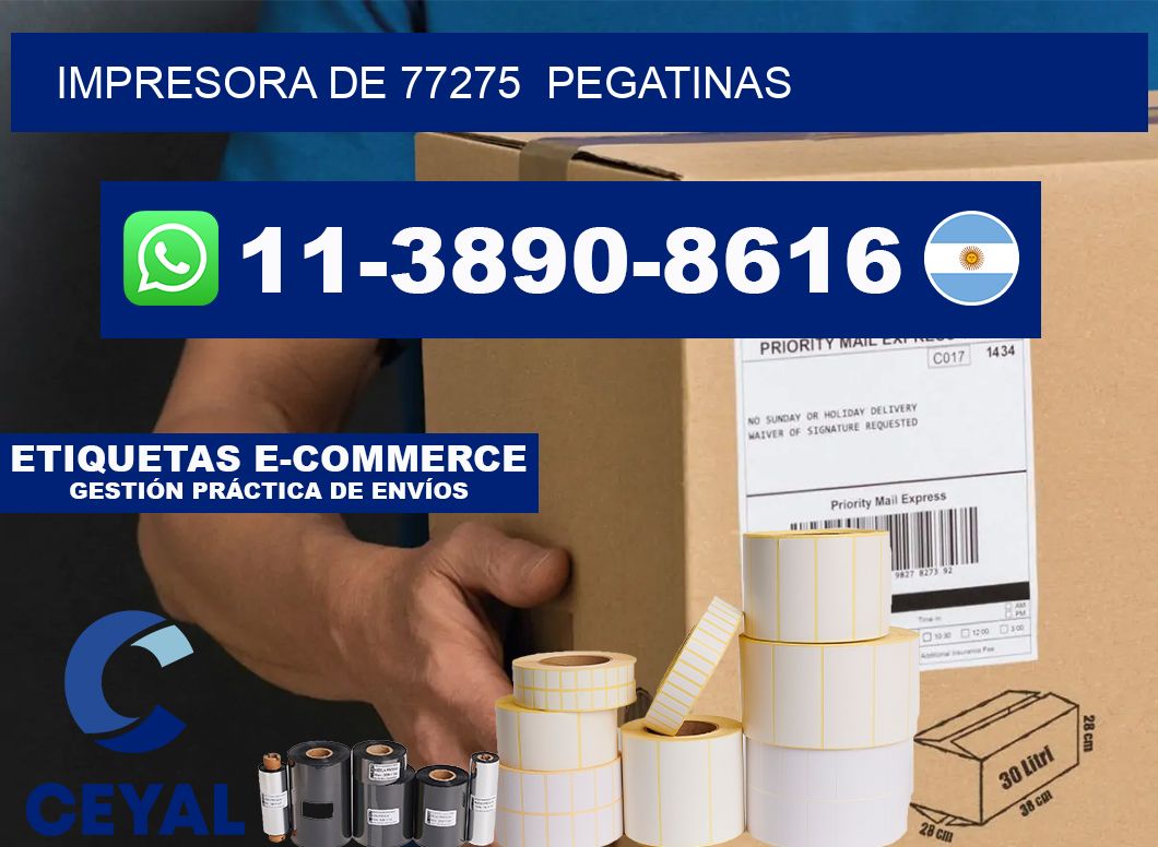 impresora de 77275 pegatinas