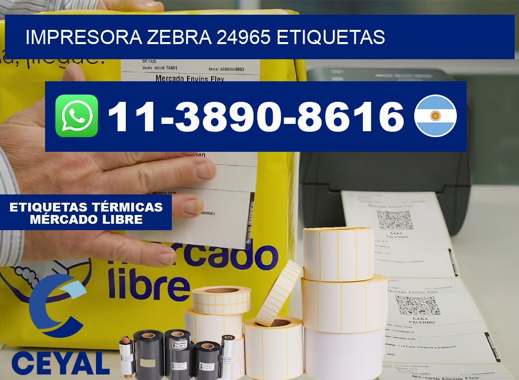 impresora zebra 24965 etiquetas